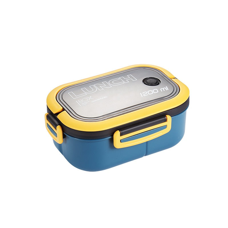 Bento Box Adult Lunch Box, 1200ml Double Layer Lunch Box With